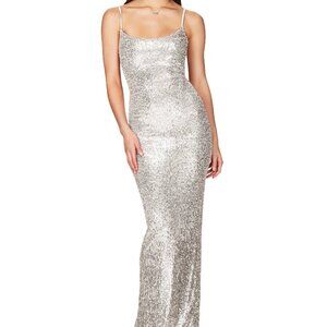 Nookie Silver Lovers Nothing Gown - XS